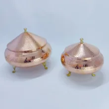 شکلات خوری مسی کد HS63 مجموعه 2 عددی