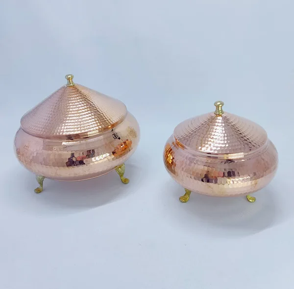 شکلات خوری مسی کد HS63 مجموعه 2 عددی