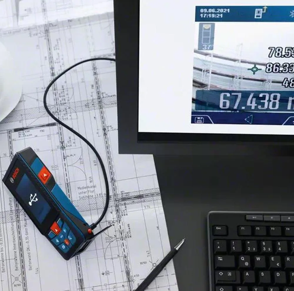 متر لیزری بوش مدل دوربین دار هوشمند حرفه ای GLM 150-27 C