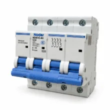 فیوز مینیاتوری 16 آمپر چهار پل نادر مدل NDB1C-63 C16
