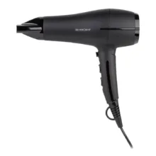 سشوار خانگی سیلور کرست مدل SHTT 2200 B2، با توان 2200 وات و موتور AC، تنظیم دما و سرعت در 2 حالت، دارای 2 سری با پخش یکنواخت گرما و متمرکزکننده پهن
