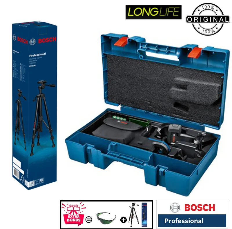 تراز لیزری بوش مدل فوق هوشمند GCL 2-50 G BOX + RM10 + BT150
