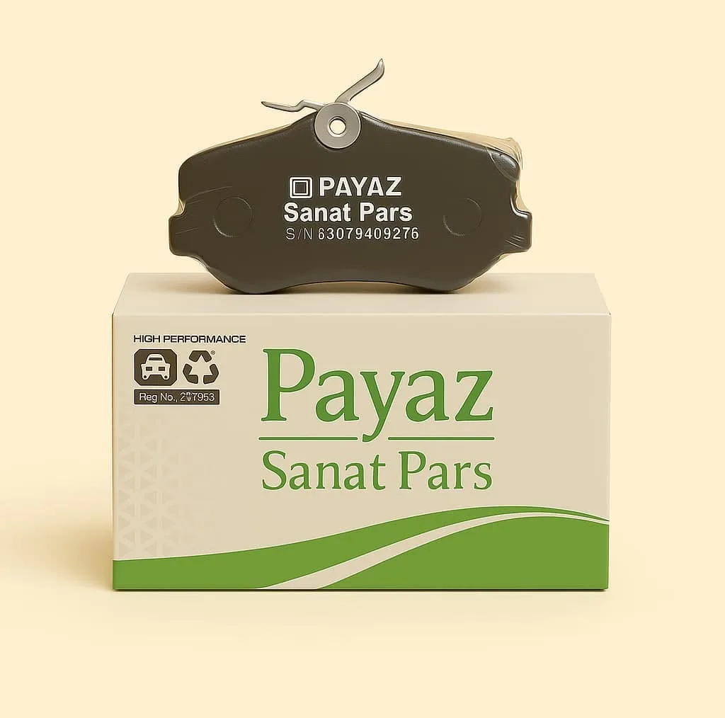لنت ترمز جلو پایاز صنعت پارس مدل P128 دو جفت مناسب برای پژو 405