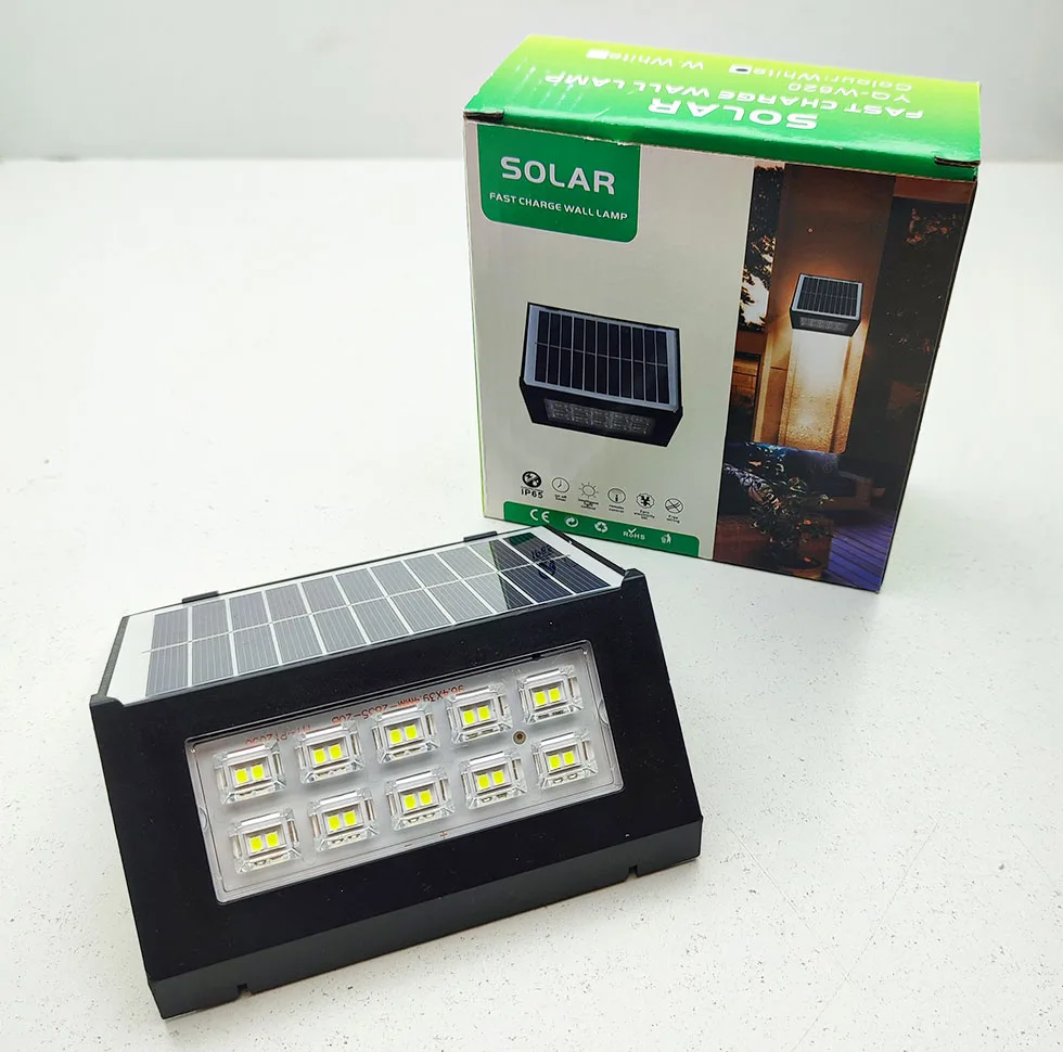 چراغ حیاطی خورشیدی مدل سولار IP65 کد YQ-W620