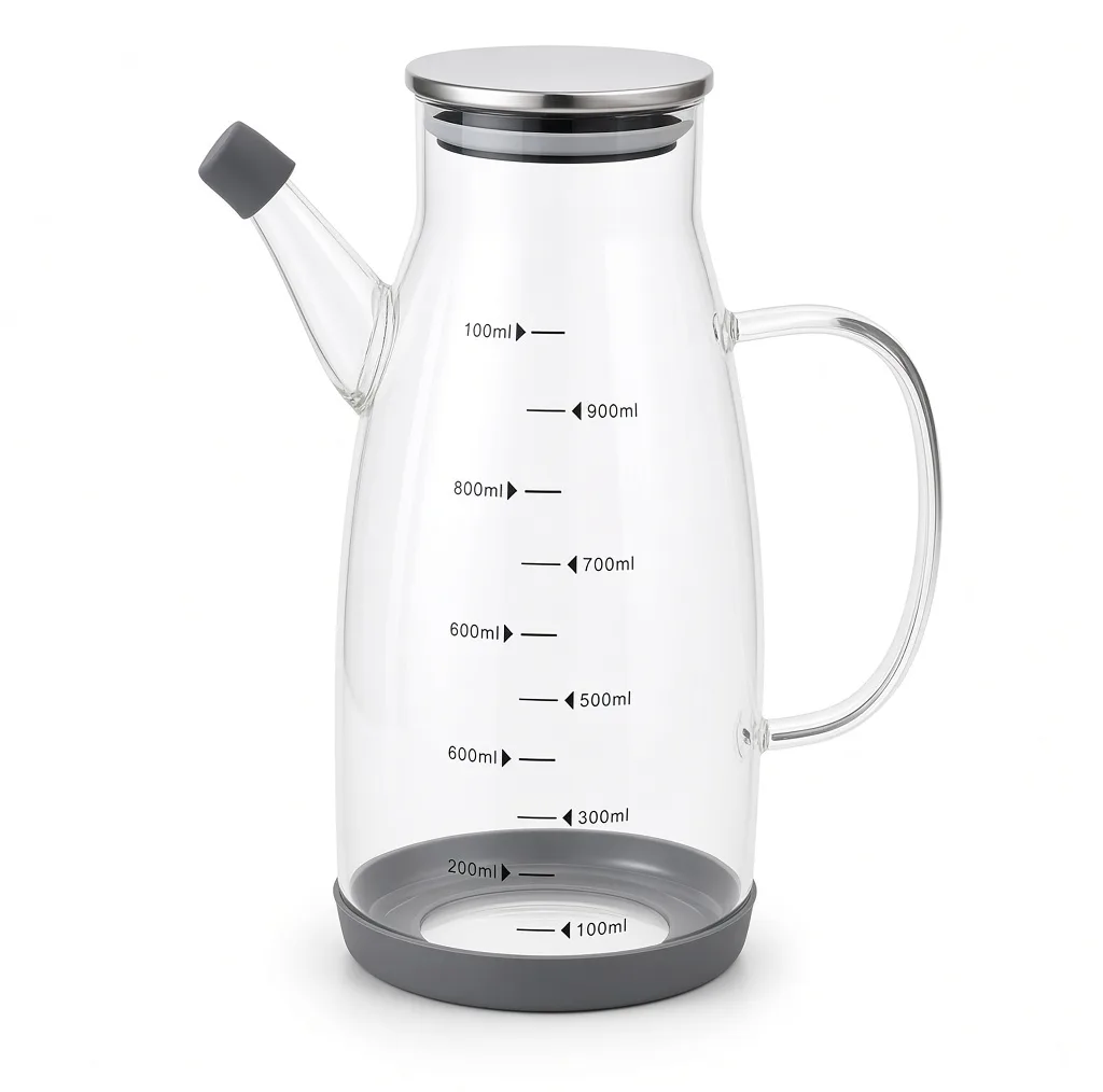ظرف روغن مدل کریستال سیلیکونی 1000ml