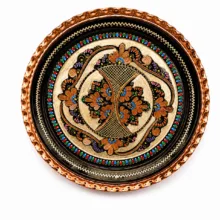 سینی مسی مدل الماس تراش لب هلالی