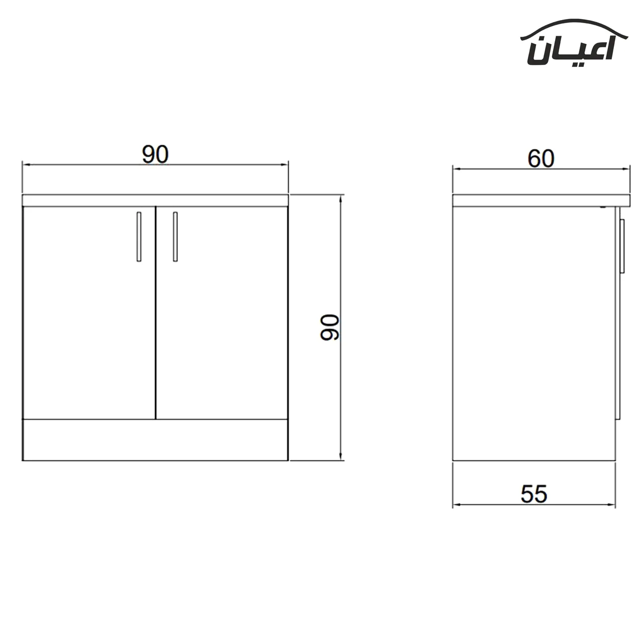 کابینت آشپزخانه اعیان مدل FH CG15