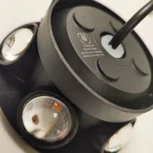 چراغ حیاطی 7 وات مدل سفینه 6 طرفه RGB کد 060