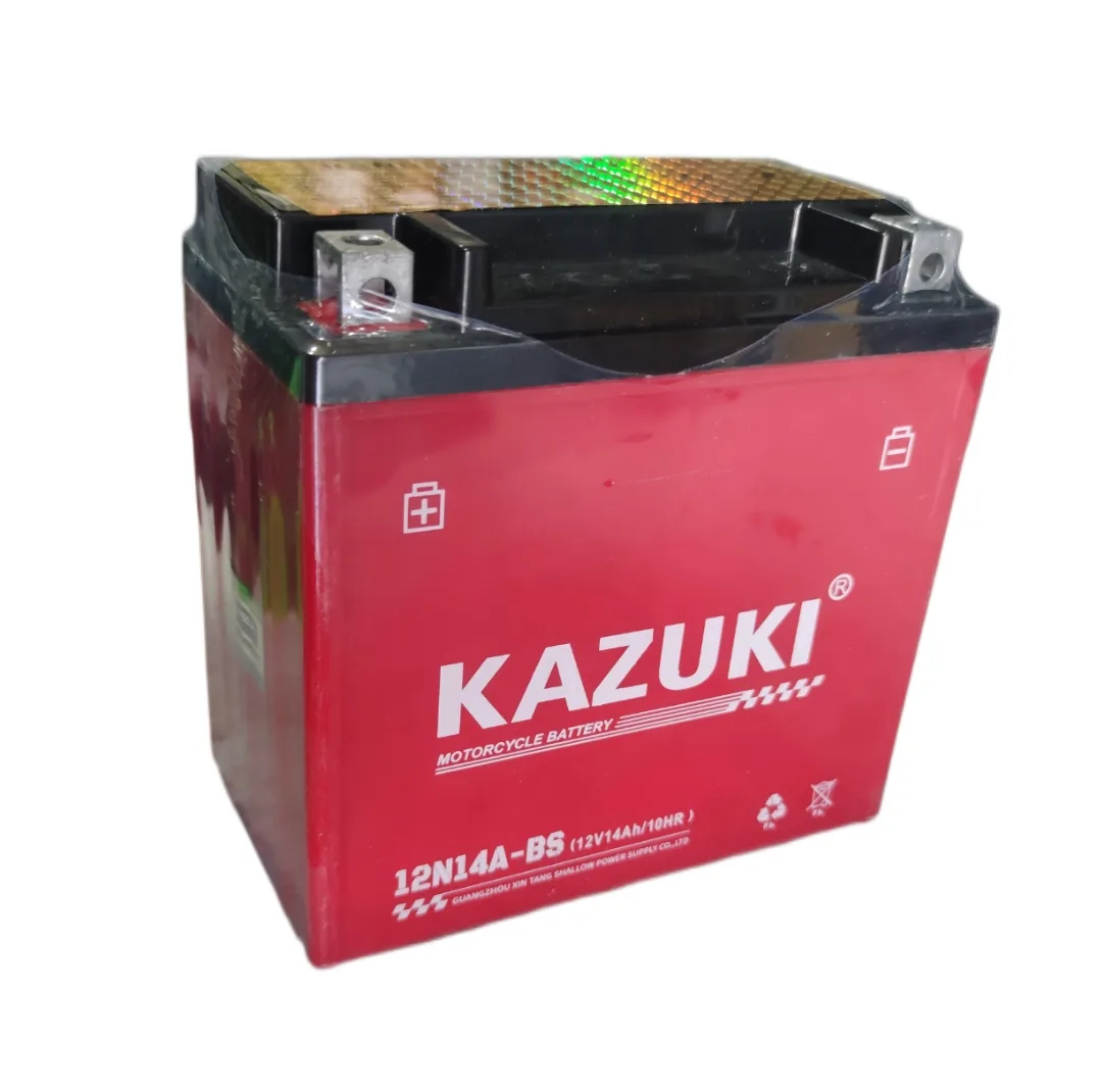 باتری موتور سیکلت 12 ولت 14 آمپر کازوکی مدل 12v14ab