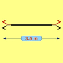کابل اتصال باتری به باتری خودرو مدل Fire 1000A-3.5m