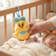 عروسک طرح پرنده لوکا مدل جوجه پاپیونی ارتفاع ۱۳ سانتی متر