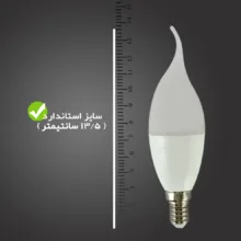 لامپ ال ای دی 7 وات تکتاب مدل اشکی پایه E14 بسته 3 عددی