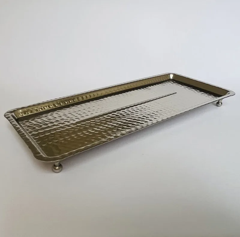 رولت خوری مسی مدل مستطیلی پایه دار کد ZH424.2