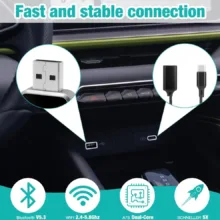 کارپلی و اندروید اتو مدل Wireless P7794 Carplay/Android Auto به همراه مبدل USB به USB-C