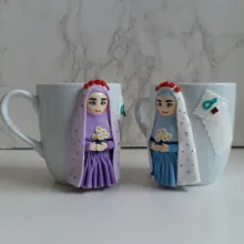 ماگ سرامیکی مدل جشن تکلیف کد L826 مجموعه 2 عددی