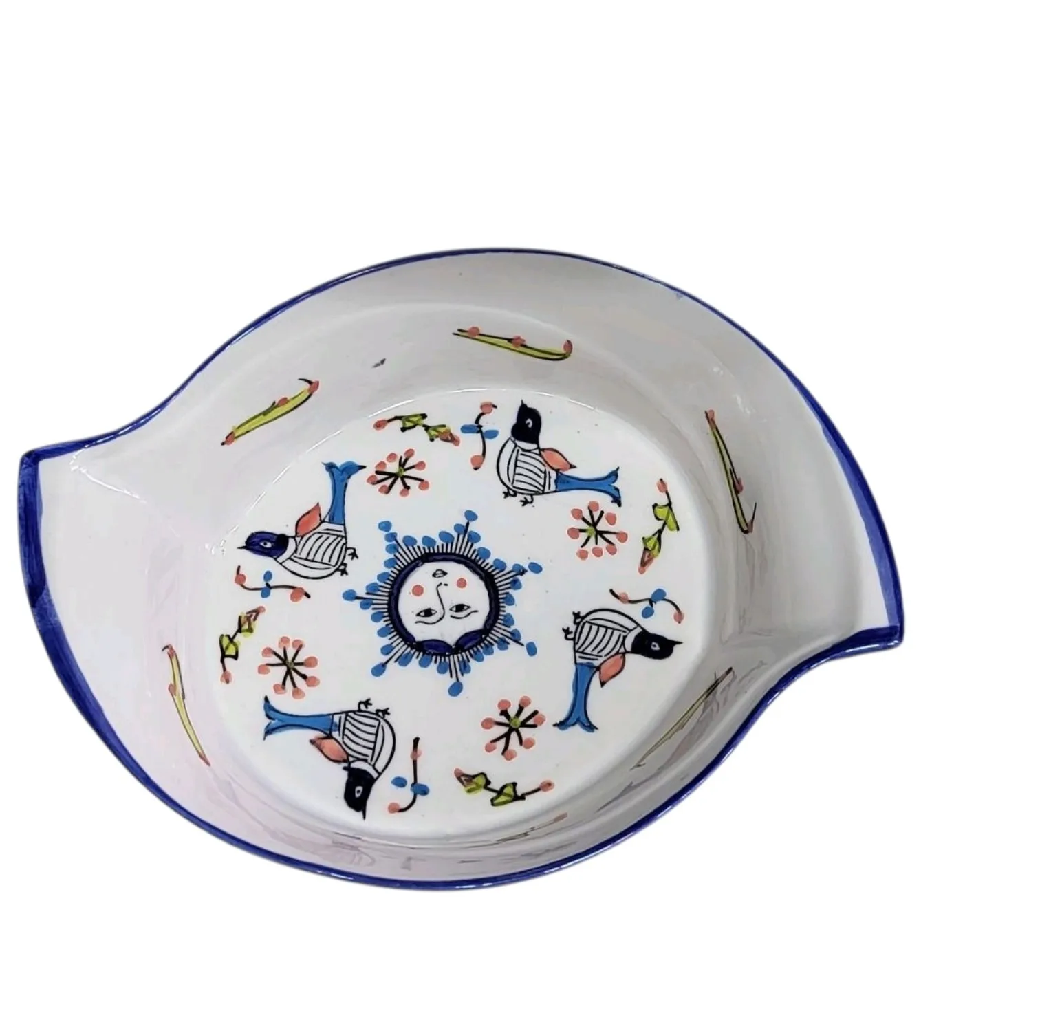 دیس چینی مدل مرغ خوری مجموعه ۲ عددی