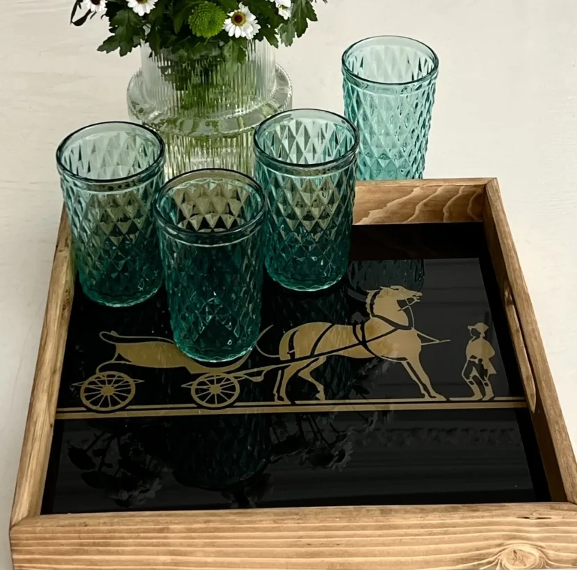 سینی دسته دار مدل آرکا سایز 35*35 سانتی متر