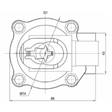 شیر برقی بک فیلتر مدل RMF-Z-25 سایز 1 اینچ
