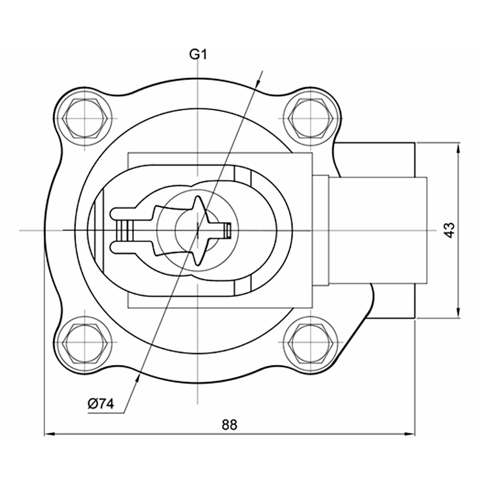 شیر برقی بک فیلتر مدل RMF-Z-25 سایز 1 اینچ