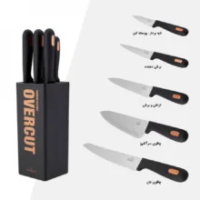 سرویس چاقو آشپزخانه 6 پارچه کاراجا مدل OVERCUT