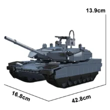 ساختنی 1192 تکه مولد کینگ مدل 20036 تانک ABRAMS-X