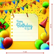 بنر تولد طرح بادکنک مدل HBD021_9