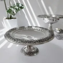 شیرینی خوری مسی مدل ارکیده کد ZH345.12