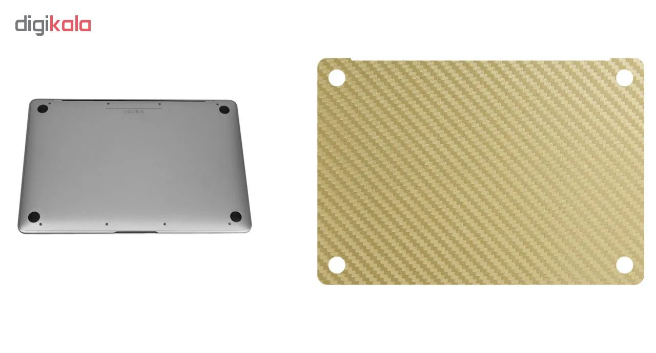 برچسب پوششی ماهوت مدل Gold Carbon مناسب برای لپ تاپ Macbook 12inch Retina