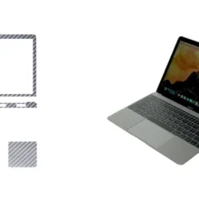 برچسب پوششی ماهوت طرح Silver Carbon مناسب برای لپ تاپ Macbook 12inch Retina