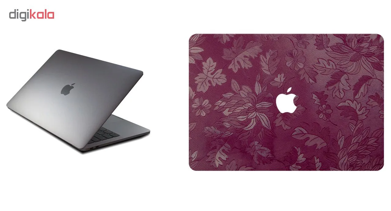 برچسب پوششی ماهوت طرح Red Wild-Flower مناسب برای لپ تاپ Macbook 12inch Retina