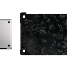 برچسب پوششی ماهوت مدل Black Wild-Flower مناسب برای لپ تاپ اپل Macbook Pro 2016 15inch Retina