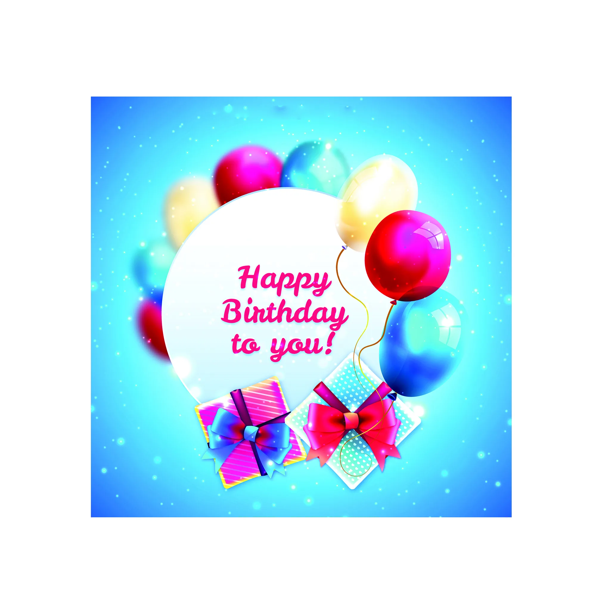 بنر تولد طرح بادکنک مدل HBD021_13