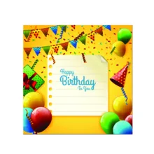 بنر تولد طرح بادکنک مدل HBD021_9