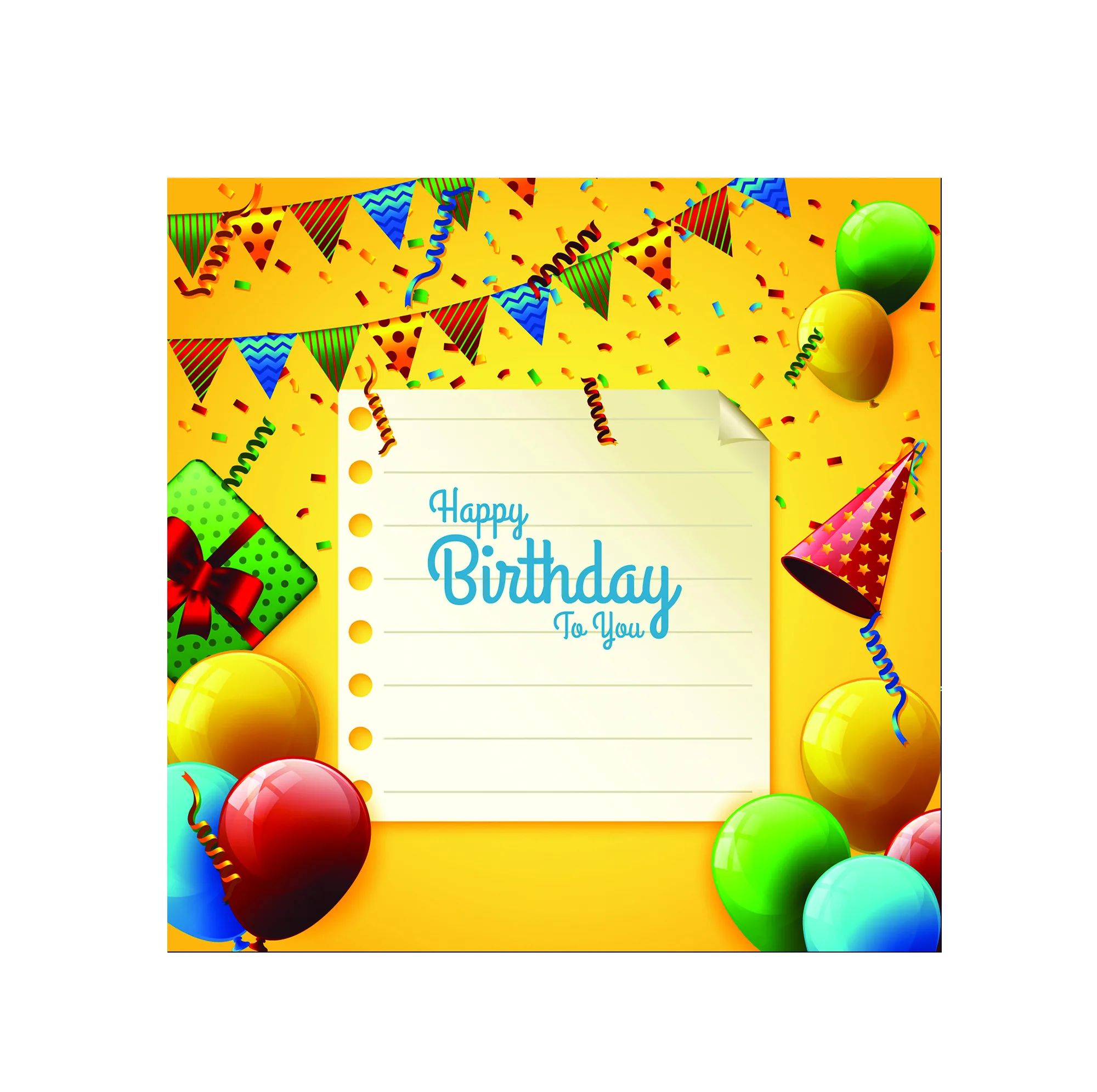 بنر تولد طرح بادکنک مدل HBD021_9