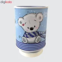 چراغ خواب کودک طرح خرس شال دار کد 012