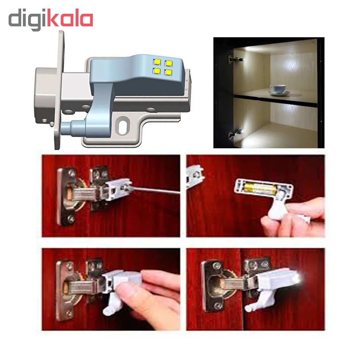 چراغ داخل کابینت مدل AAA بسته 6 عددی
