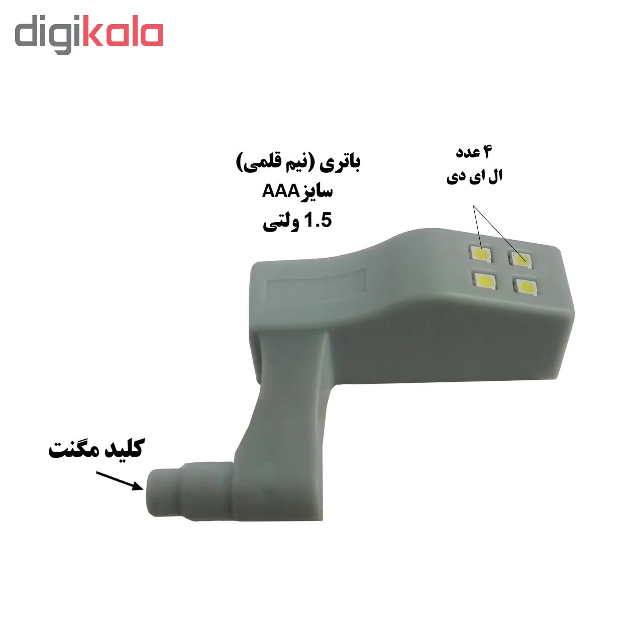 چراغ داخل کابینت مدل AAA بسته 12 عددی