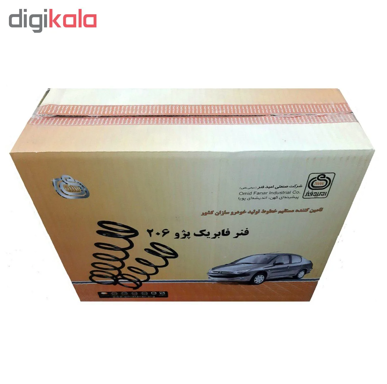 فنر لول جلو امید فنر مدل 038 مناسب پژو 206 بسته 2 عددی