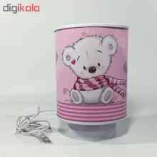چراغ خواب کودک طرح خرس شال دار کد 42