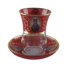 استکان و نعلبکی 12 پارچه طرح شاه عباسی کد M111