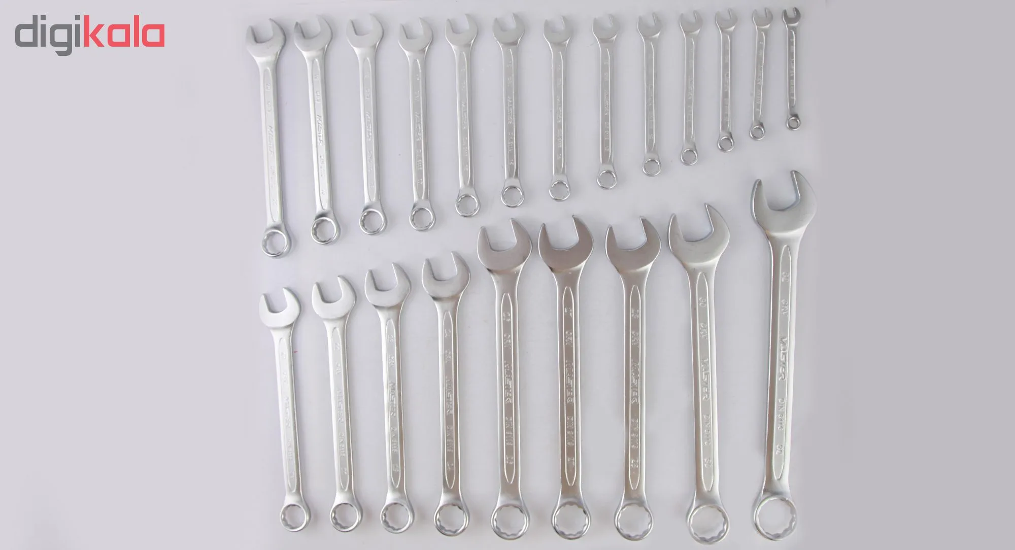 مجموعه 22 عددی آچار یکسر تخت یکسر رینگی مستر تولز مدل MT110-22