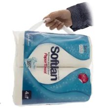 دستمال حوله ای کاغذی سافتلن مدل Blue بسته 4 عددی