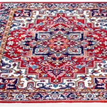 فرش ماشینی سهند طرح هریس کد P648.BJ زمینه لاکی