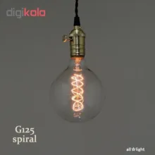 لامپ ادیسونی 40 وات مدل G125 SPIRAL پایه E27