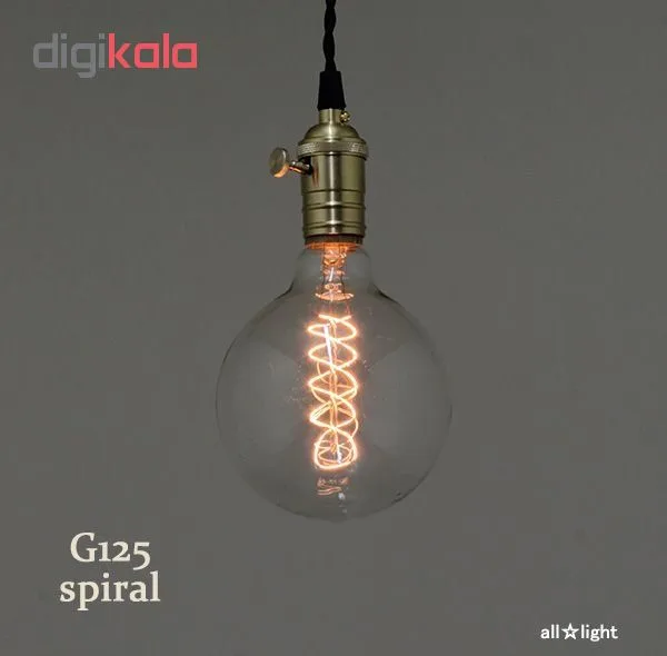 لامپ ادیسونی 40 وات مدل G125 SPIRAL پایه E27