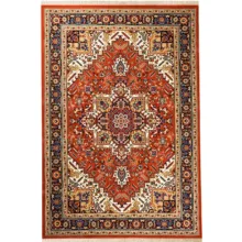 فرش ماشینی سهند کد V104.8U زمینه گلبهی