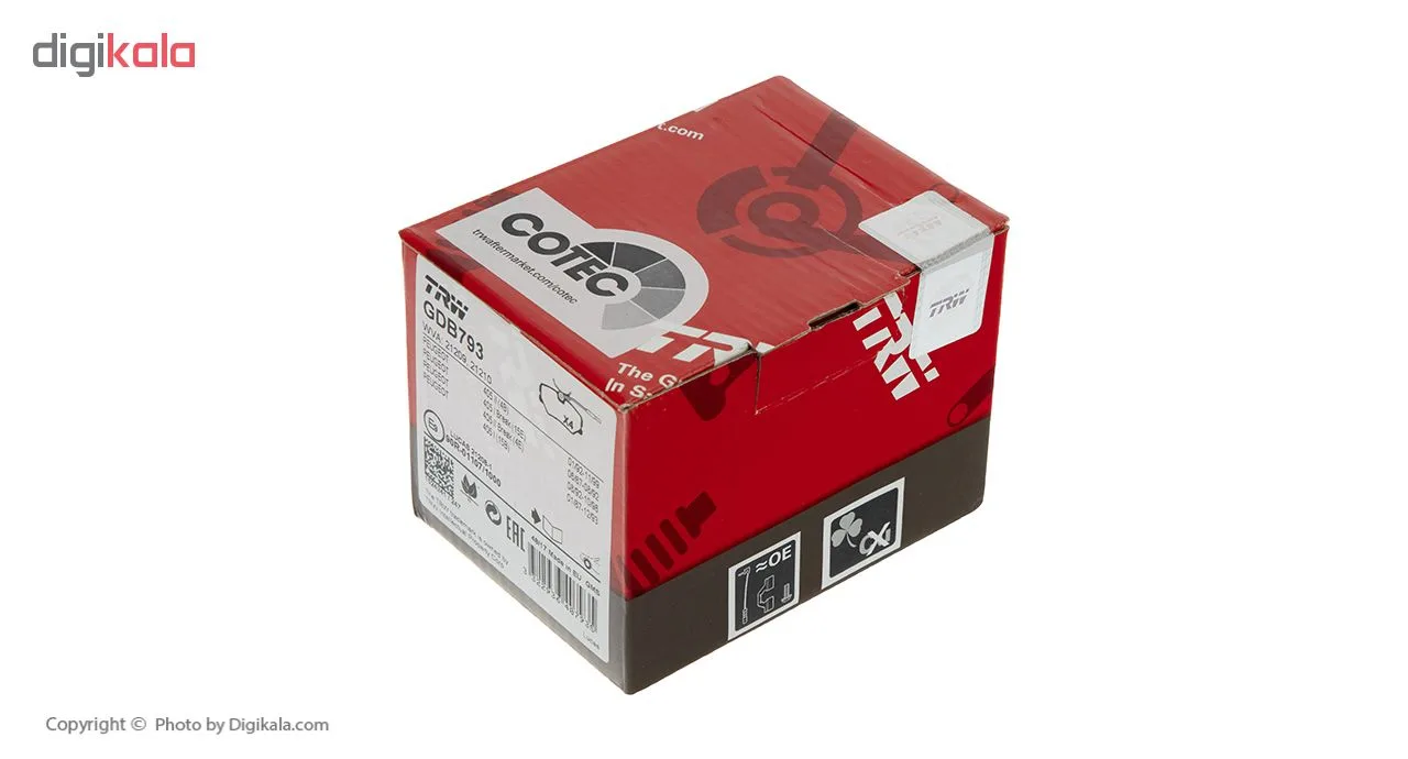 لنت ترمز جلو تی ار دبلیو مدل GDB793 مناسب برای پژو 405