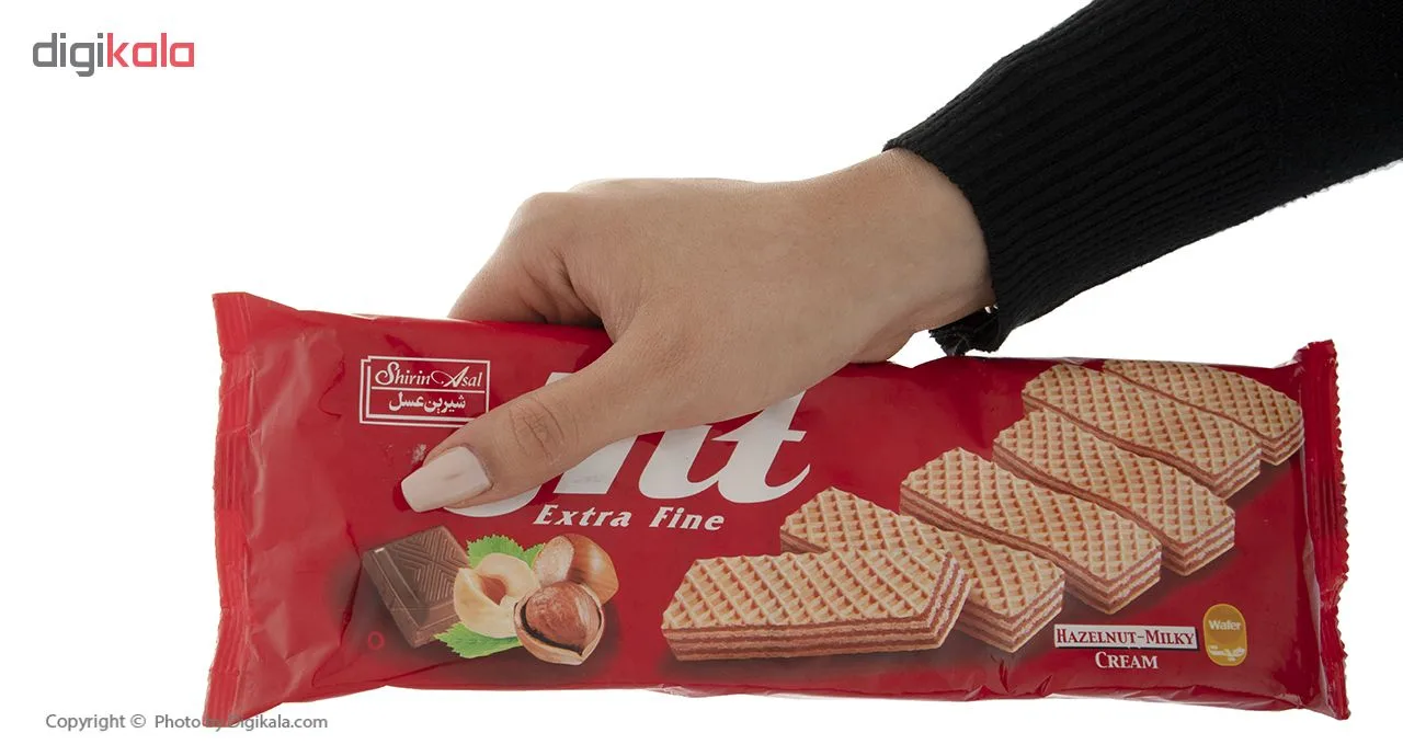 ویفر با کرم شیری فندقی شیرین عسل - 150 گرم