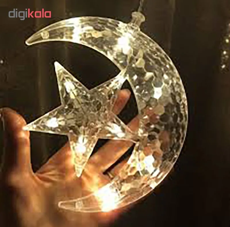 ریسه ال ای دی کد ماه و ستاره طول 2.5 متر