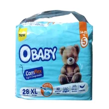 پوشک بچه او بیبی مدل COMFLEX سایز 5 بسته 28 عددی